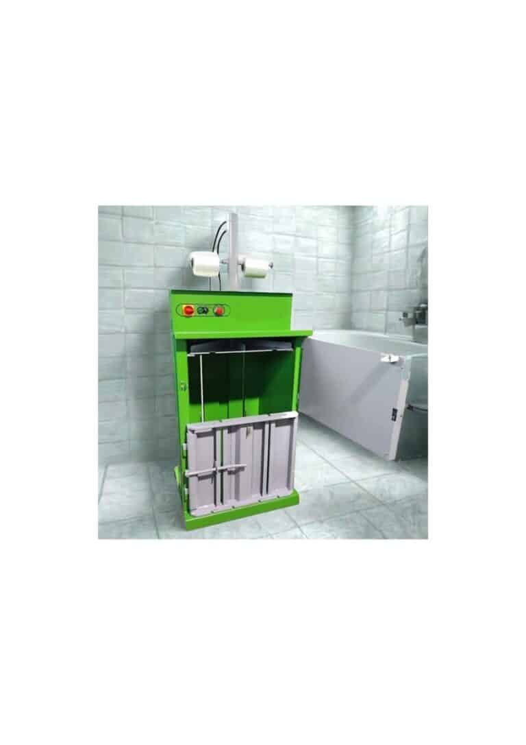 Compacteur à cartons installé dans le laboratoire MG Traiteur